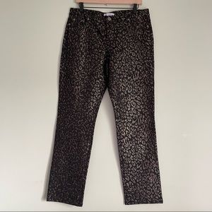 Tempo Paris Pants Leopard Print Size 12